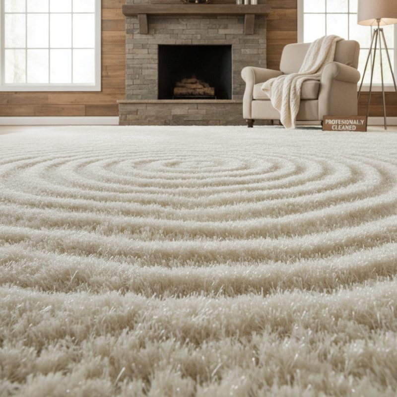 Deep carpet shampoo and cleaning
