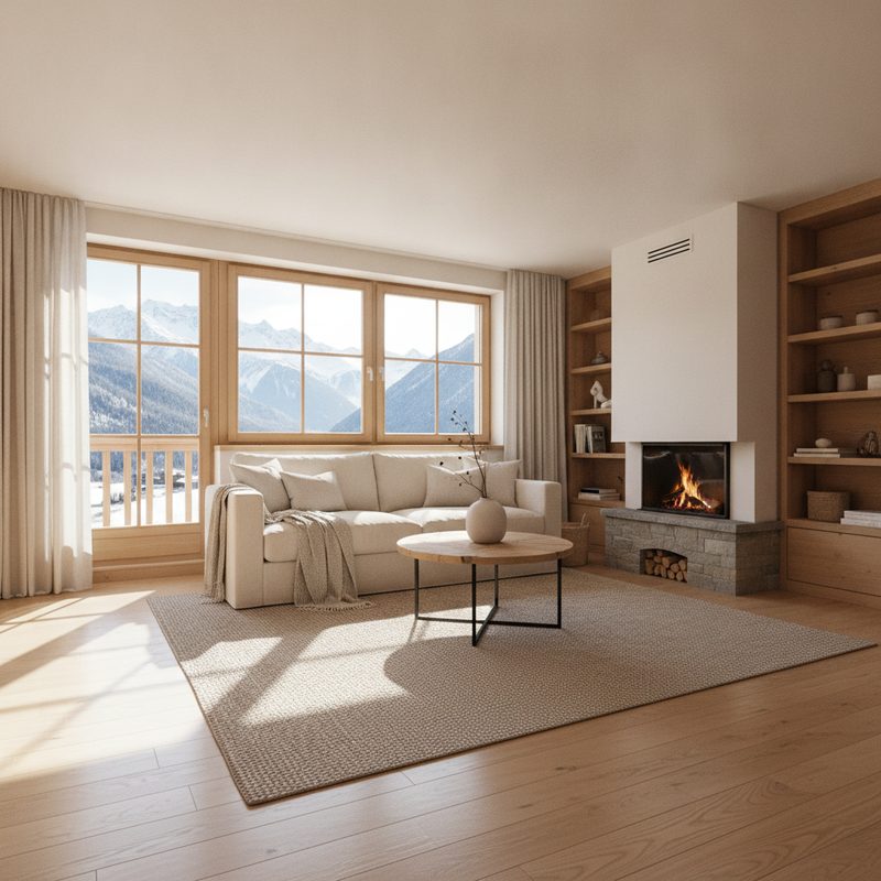 Residential cleaning of a mountain apartment